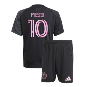 Inter Miami Lionel Messi #10 Udebanetrøje Børn 2025-26 Kortærmet (+ Korte bukser)